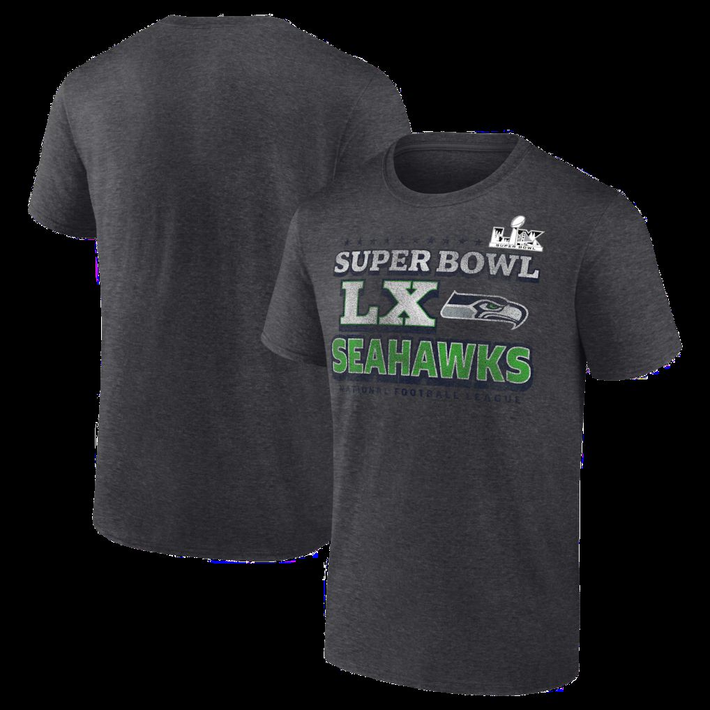 Men 2026 NFL Seattle Seahawks T-shirt grey 016->->Sports Accessory